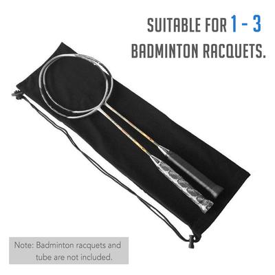 Funda para raqueta de bádminton, bolsa de almacenamiento de forro polar suave, funda para bádminton