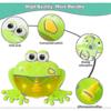 Baby Bath Bubble Toys Set, Automatic Frog Bubble Maker Kids Bath Bubble Machine With 12 Music Baby F