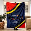 Přikrývka s potiskem Red Bull Racing - Měkká a pohodlná, do ložnice, na cesty, na pohovku, jako domácí dekorace - Dárek k narozeninám, Vánocům pro kamaráda