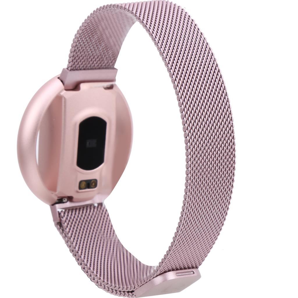 Smart Sports Bracelet Waterproof Fitness Smartwatch Bluetooth Health Monitoring Smart BandPink