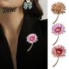 Flower Brooch Jewelry Women Gradient Enamel Design Suit Lapel Lightweight