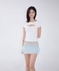 Beliar Tulle Layered Mini Skirt Seafoam Mint