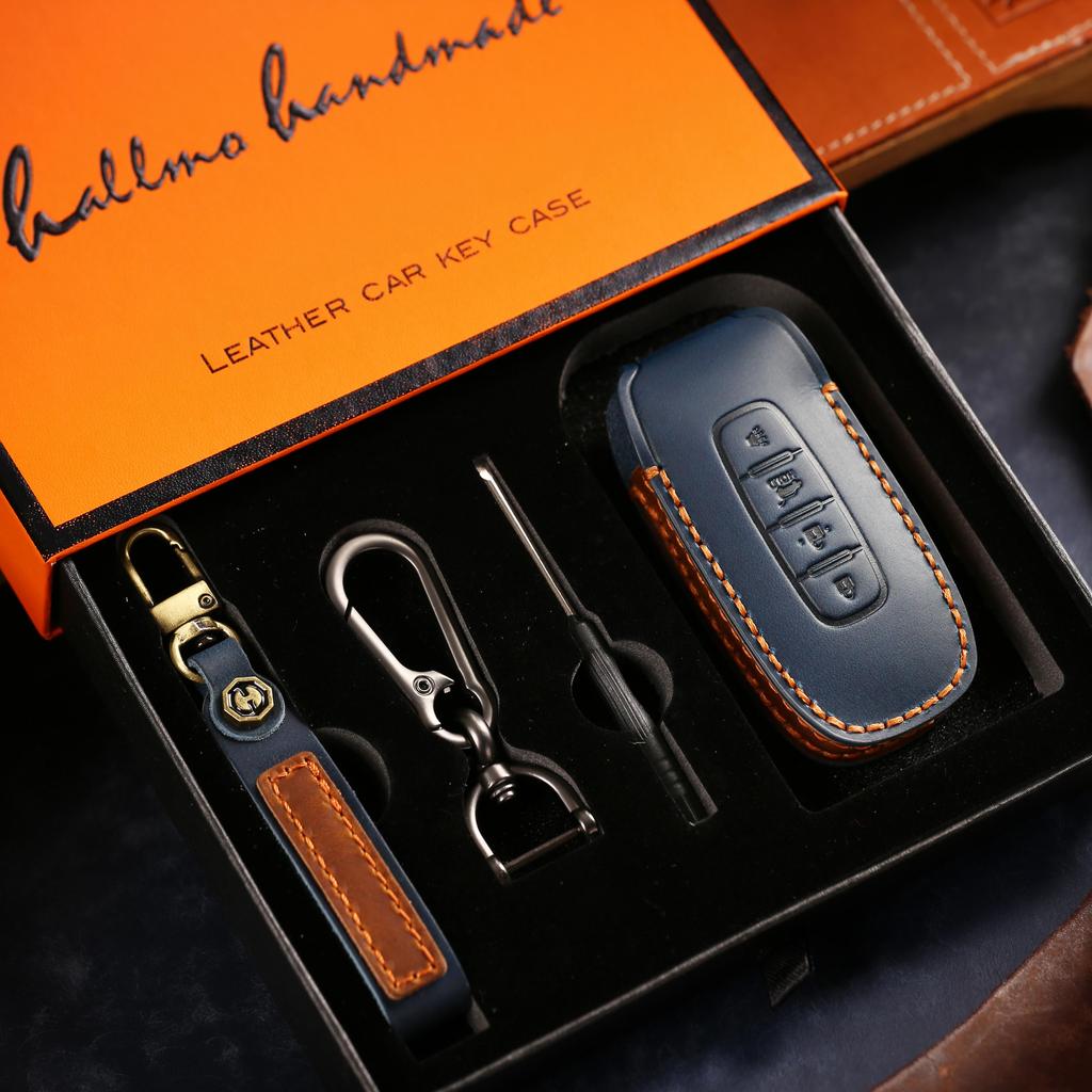 [Nissan]Handmade Cowhide  Car Key Cover for Teana Sylvania Qijun Tiida Bluebird Floor Lantuda Jinke