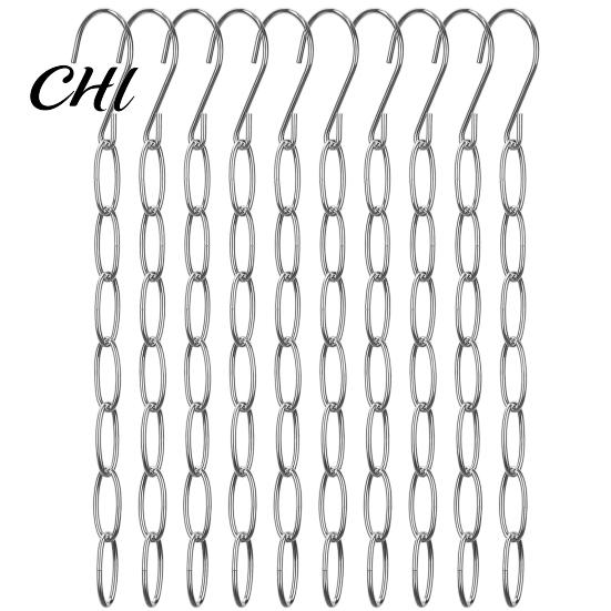 Metal Chain Hanger 6/10Pcs Clothes Organizer with 7 Slots Multiple Hangers in One Collapsible Vertical Space Saving Multifunctional Closet With