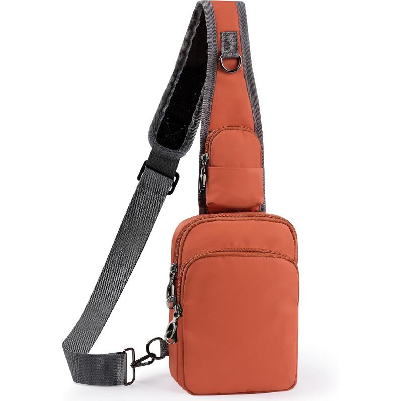 VADOO Sling Bag, Crossbody Bag with Zipper Lock, RFID Blocking & Water Resistant for Men and Women