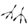 1Pair 3 Way Y Splitter Cable Plug Inline Solar PV Panel IP67 Connectors
