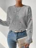 Long-sleeved Loose Hollow Hook Flower Pullover Sweater Versatile Fashionable Warm Shawl Large Size Sweater Thin Sweater For Women