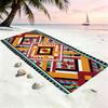 Fashion Ethnic F-Frame Towel Large Quick-Drying Microfiber soft Beach Towel for Travel Fitness Sauna Bathing Camping