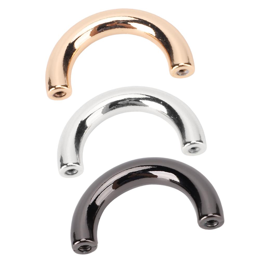 20 Set U-Ringe Metallbogenbrücke Tasche Handtasche Aufhängungsverschluss Kette Riemenverbinder Schnallen Leder