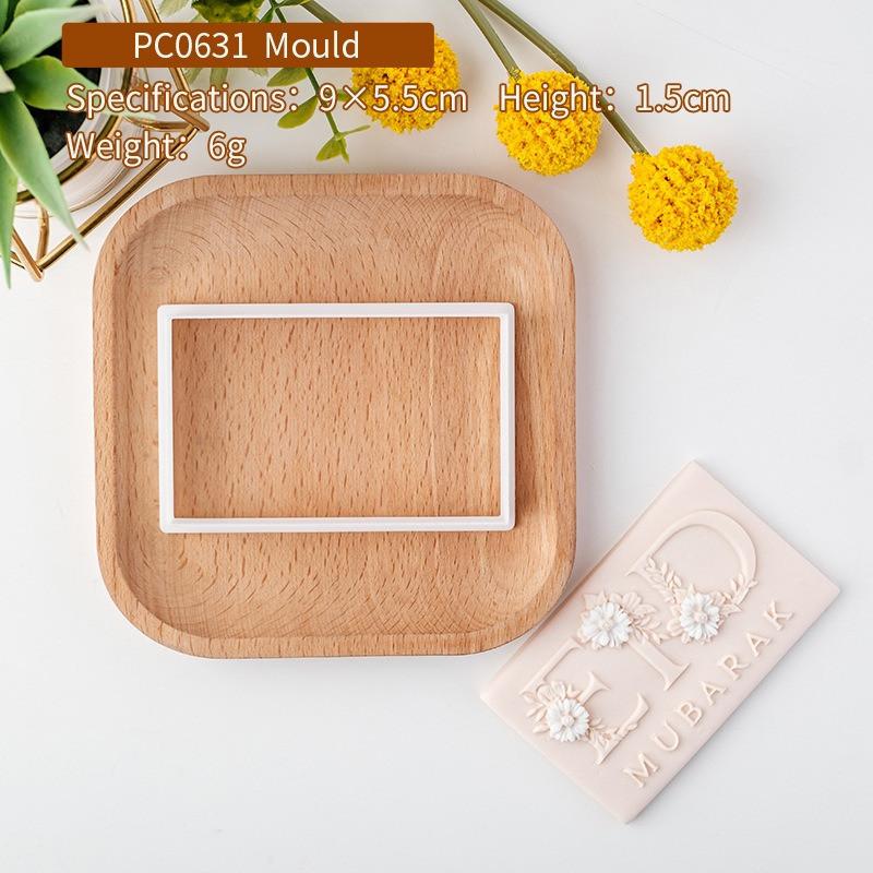 

Islamic Ramadan Acrylic Fondant Embossing Stamp Press Eid Mubarak Cookie Cutters Party Pastry Biscuit Baking Decoration Supplies