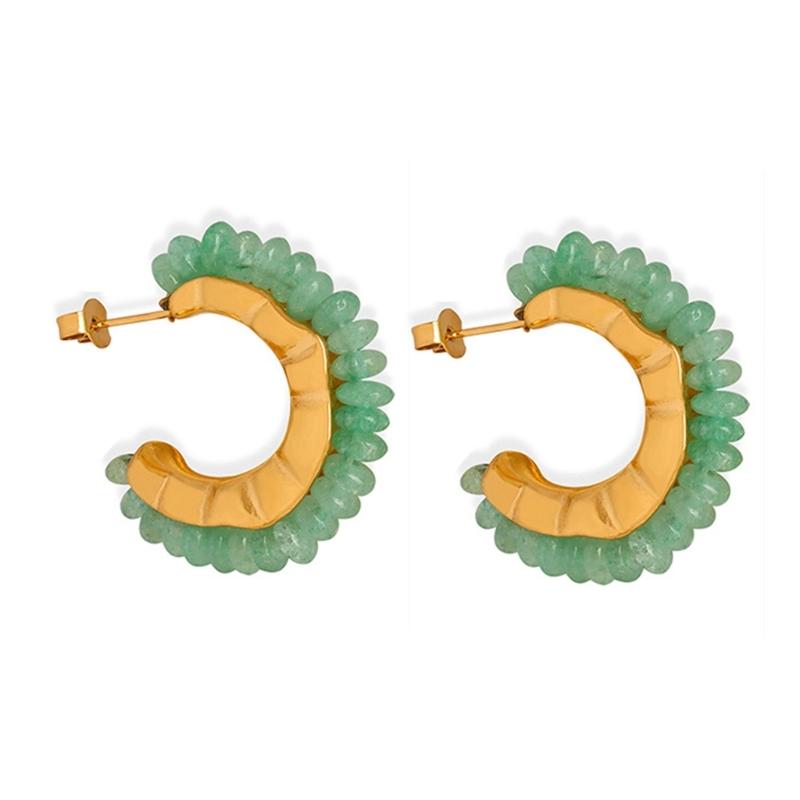 Серьги разных цветов Серьги из натуральных камней Винтажные серьги Эстетичные серьги Подходят для создания уникального и элегантного образа