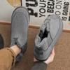 New Men's Classic Winter Fashion Cotton Shoes Low-cut  Short Mid-calf Casual Ssnow  Boots