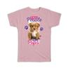 Gift T-Shirt : Golden Retriever Puppy Dog Pet Animal Cute Pastel Pink Baby