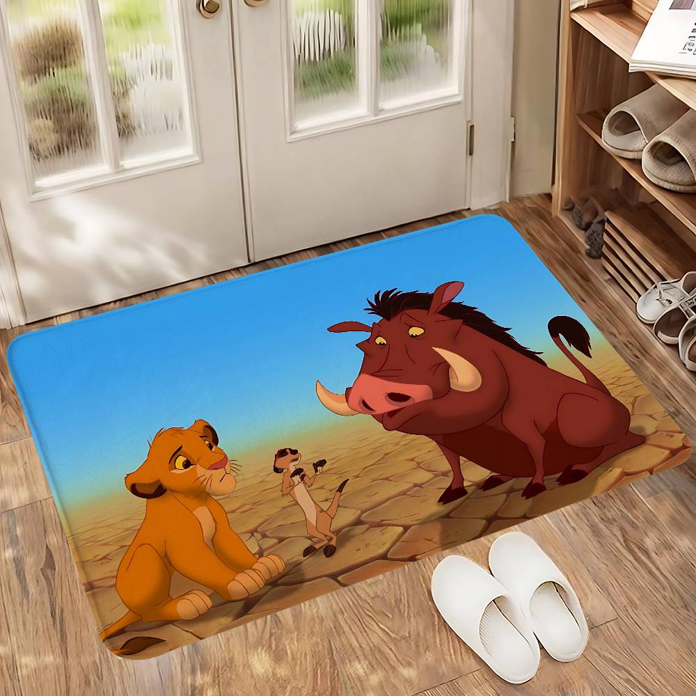 Vintage L-LionS K-King Cartoon Carpet For Living Room Sofa Decor Modern Rug Floor Mat For Men Bedroom Durable Area Rugs