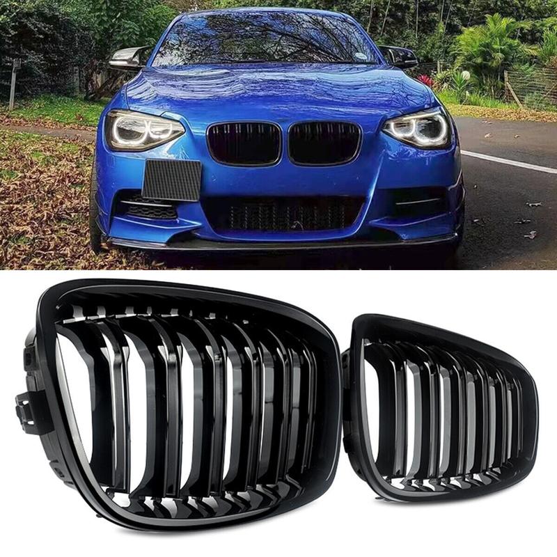 

Gloss Black Front Bumper Kidney Grille Double Slat Racing Grill For BMW 1 Series F20 F21 2011-2014 120i 118i Car Accessories