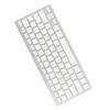 Wireless Keyboard Mini 78 Keys Ultra Thin Portable White Computer Keyboards for Android for OS X for IOS for