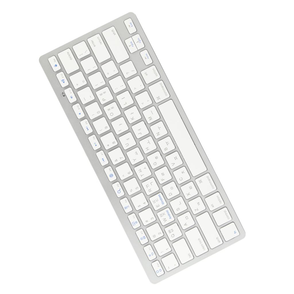 Wireless Keyboard Mini 78 Keys Ultra Thin Portable White Computer Keyboards for Android for OS X for IOS for