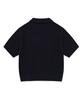 COVERNAT WOMAN Collared Half Knit Navy