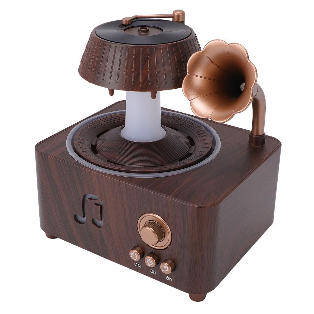 Rotating Water Droplet Aromatherapy Diffuser Bluetooth Vintage Raindrop Humidifier with White Noise Remote Control for