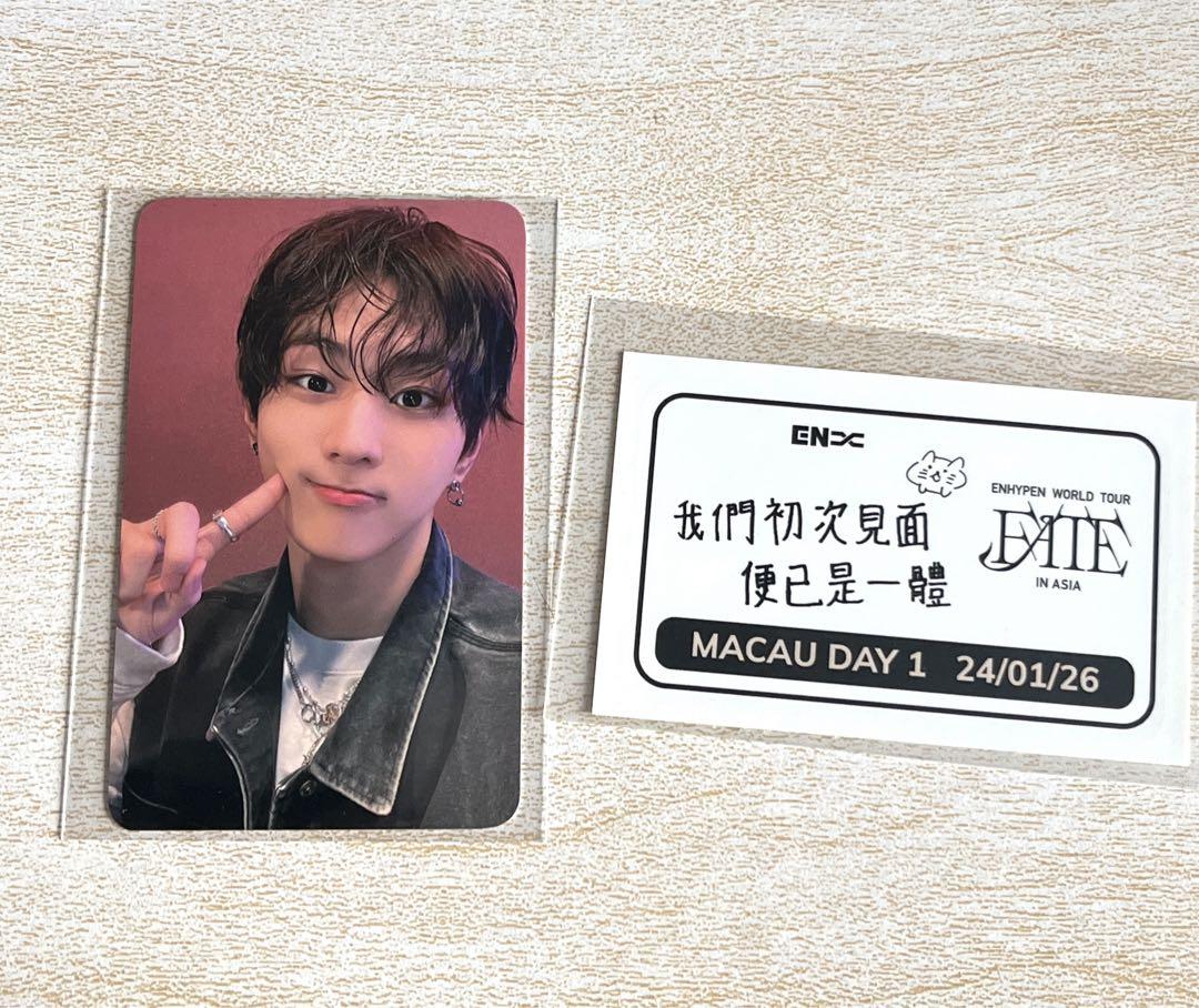 

[USED] Enhypen Jungwon FATE Macau venue exclusive ZONE trading card