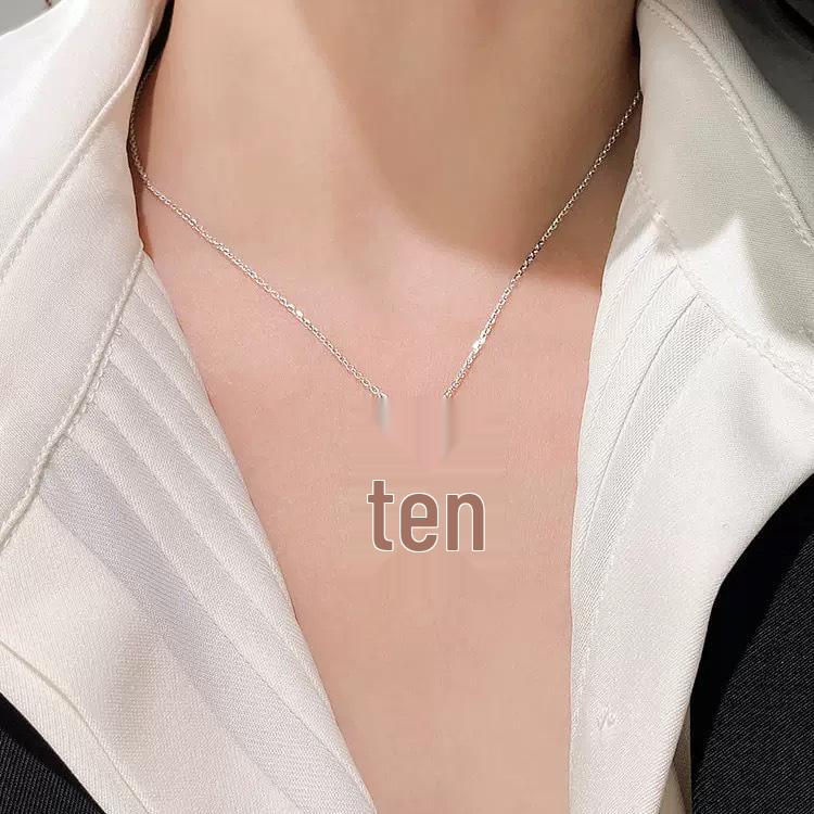 S925 Sterling Silver Moissanite Cross Pendant Necklace - Women's Luxury Clavicle Chain