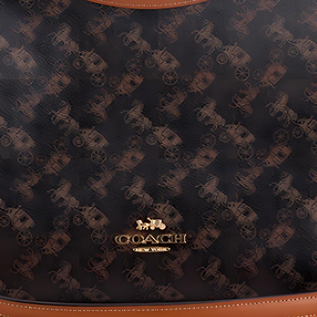 Coach Laurel 31 Classic Monogram Embossed Canvas Shoulder Bag Large Women Shoulder Bag Brown CBL85-IMS2K