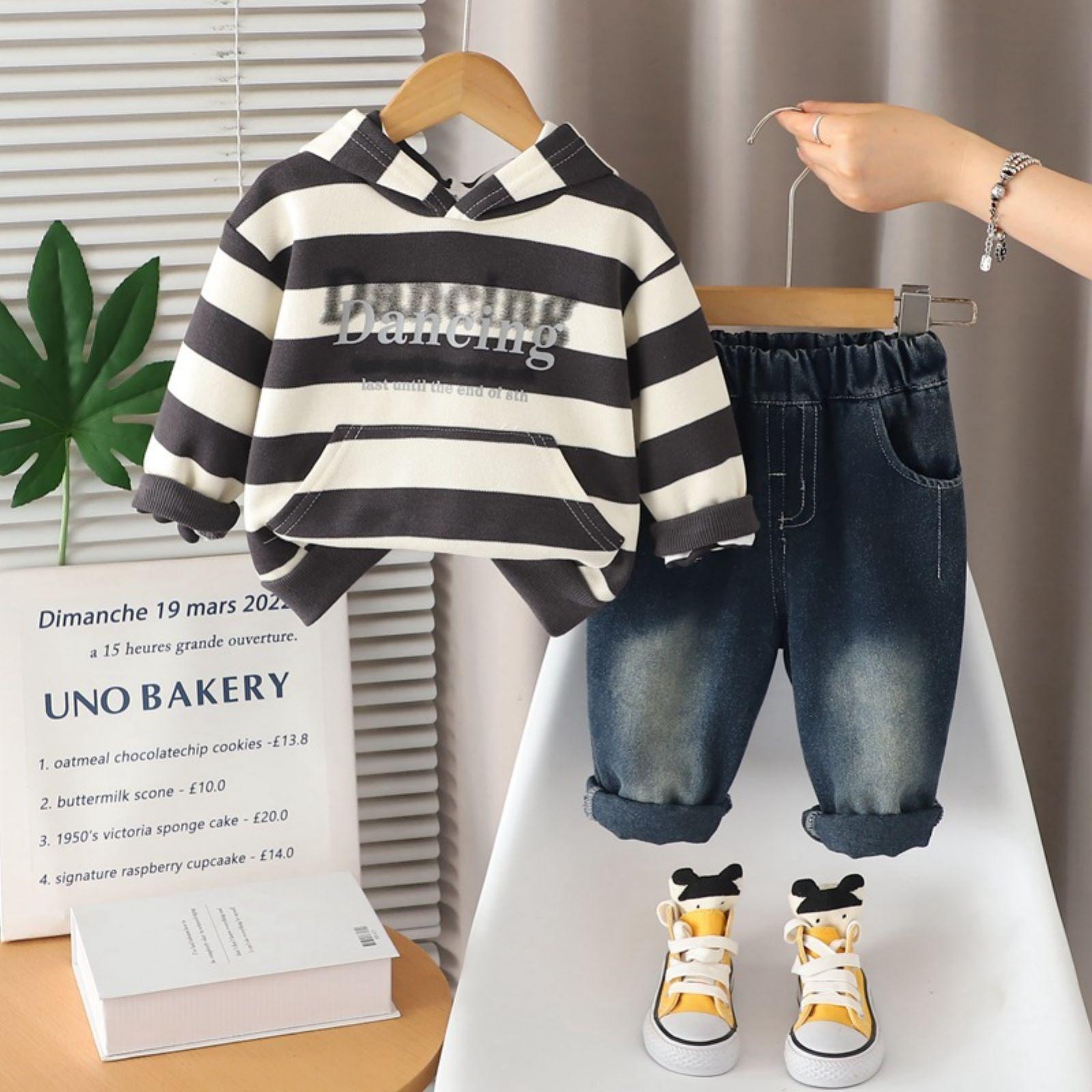 

Детский повседневный комплект с длинным рукавом, удобные наряды для повседневной носки 120