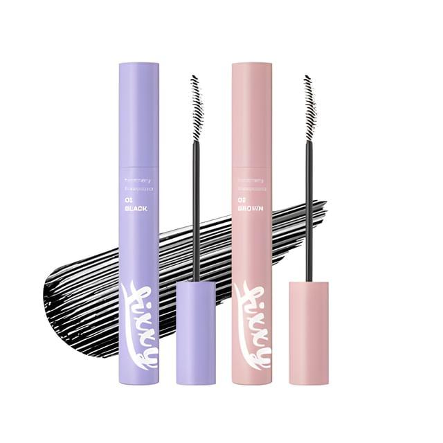 Персиковый C - Пушистая Фиксирующая Тушь - 2 Цвета