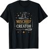 Magical Mischief Maker T-Shirt with Wizard Hat and Wand Design