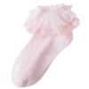 Girls Lace Trim Socks Thin White Dance Princess Kids Toddler Baby Latin