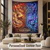 Dragon Phoenix (27) Theme Wall Tapestry Customized With Name Text Personalized Hanging Tapestry For Bedroom Living Room Decor