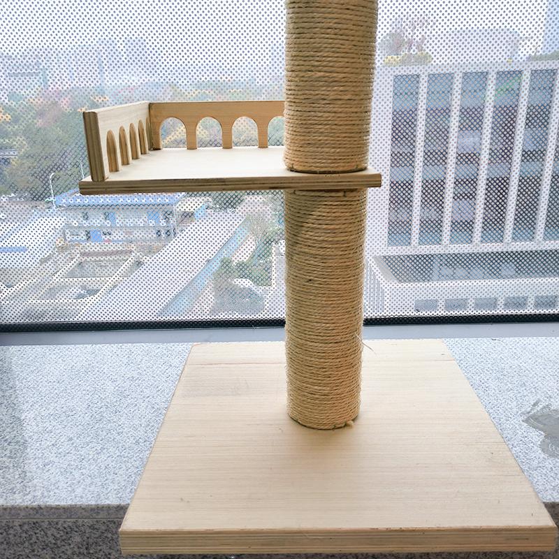 Cats Climbing Frame Wooden Sisal Cats Climbing Frame Scratching Design Indoor Wall Play Towers Trees Tree House