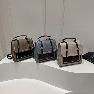 Retro Casual Small Bag Female Student Commuting Backpack for Class Summer New Fashion Trend Shoulder Bag