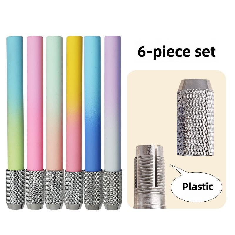 

6/8 шт. новый пишущий металлический цветной стержень регулируемый двойной/одинарный держатель для карандашей удлинитель для эскизов школьная живопись художественный инструмент для письма