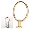 Towel   Space Aluminum Modern Round Hand Towel Holder Bath Hardware for Balcony Hotel