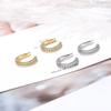 ANENJERY Geschmackvolle Micro Pave Zirkon Clip auf Ohrring Mode Ohr Manschette Schmuck Für Frauen Mädchen PartyWholesale
