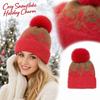 Women's Christmas Snowflake Knitted Hat