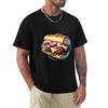 Cheesesteak Delight Gourmet Sandwich TShirt Basic Solid Color Short Sleeve TShirt