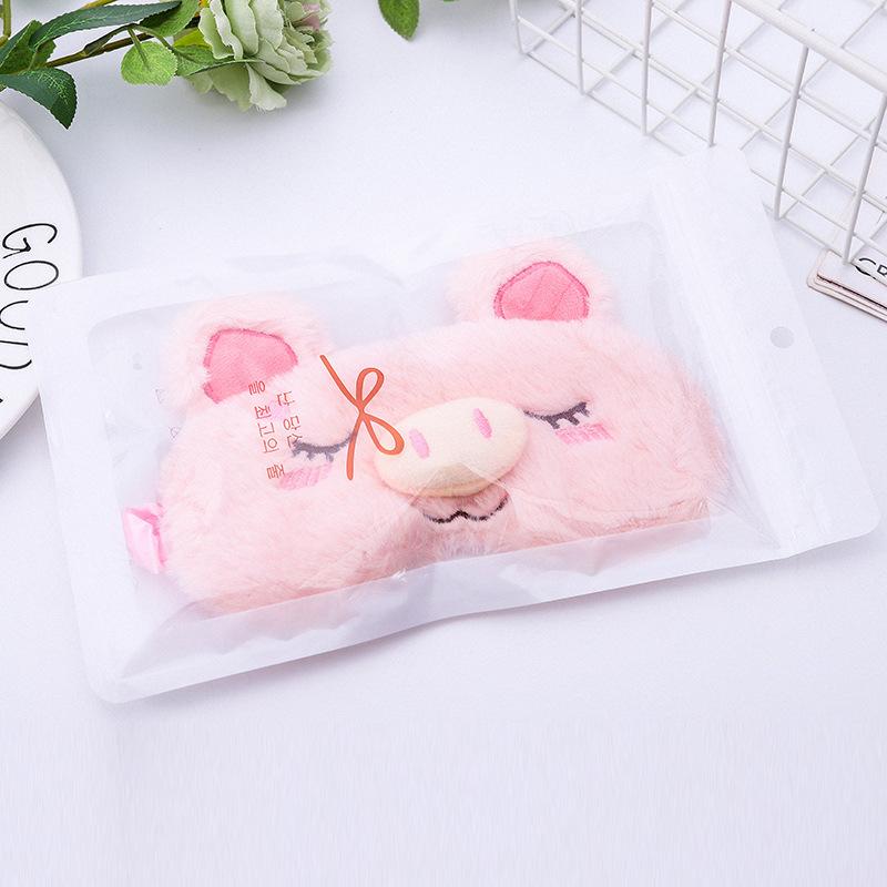 Cartoon Unicorn Sleep Mask Soft Plush Funny Animal Eye Masks Eyeshade Sleeping Mask for Girls and Adults Travel Eye Cover