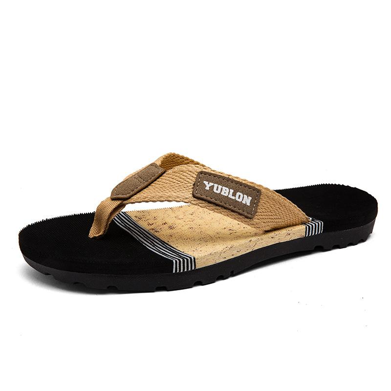 Herren Zehensandalen Sommer Freizeitslipper Strandschuhe Leichtgewichtige Hausschuhe Rutschfest Outdoor Weiches Schuhwerk