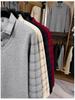 Men's 2025 Winter Plus Velvet Faux Two-Piece Lapel Knitwear for Middle-Aged & Elderly Dads