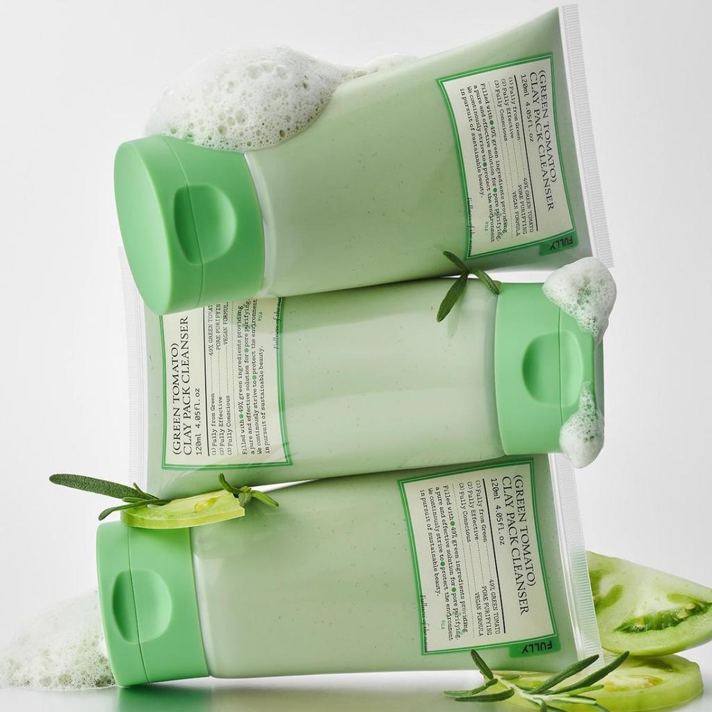 FULLY Green Tomato Clay Pack Cleanser Pore Cleansing Deep Hydration 120ml
