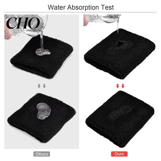 Sweat Absorbent Wristband Terry Cloth Wrist Sweatband Breathable Sports Band Men Gym Workout Women Athletic Running Football Volleyball Basketball