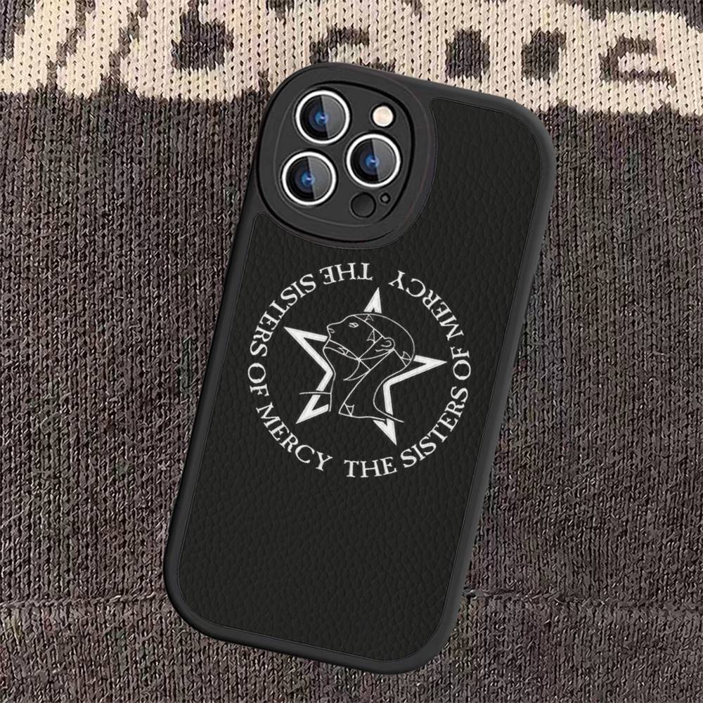 The Sisters Of Mercy Band Phone Cover For IPhone 16 15 14 13 12 11 Pro Max Plus Leather Soft Case