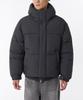 Musinsa Standard Daily Puffer Hooded Short Padded Jacket [Dark Gray]