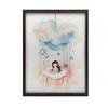 Cloud Carousel of Dreams Cloud Carousel of Dreams, 40X50 Cm, Gold Aluminum Frame, 230 Gsm Matte Paper