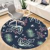 1pc Winter festive pattern Office Round Rug, Non-slip, Soft and Durable Office Rug for Interior Decoration, Perfect for Office, Beautiful Decoration y