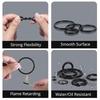 Rubber O Ring NBR 1/1.5/2.0/2.4/3.1/3.5mm Assortment Black O Ring Seal Set Automotive Repair Plumbing and Faucet Air Oring Kit
