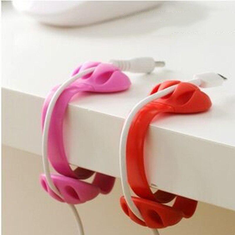 

1 шт. устройство для намотки кабеля мини-настольный зажим для края провода новый пластиковый держатель кабеля для передачи данных устройство для намотки кабеля