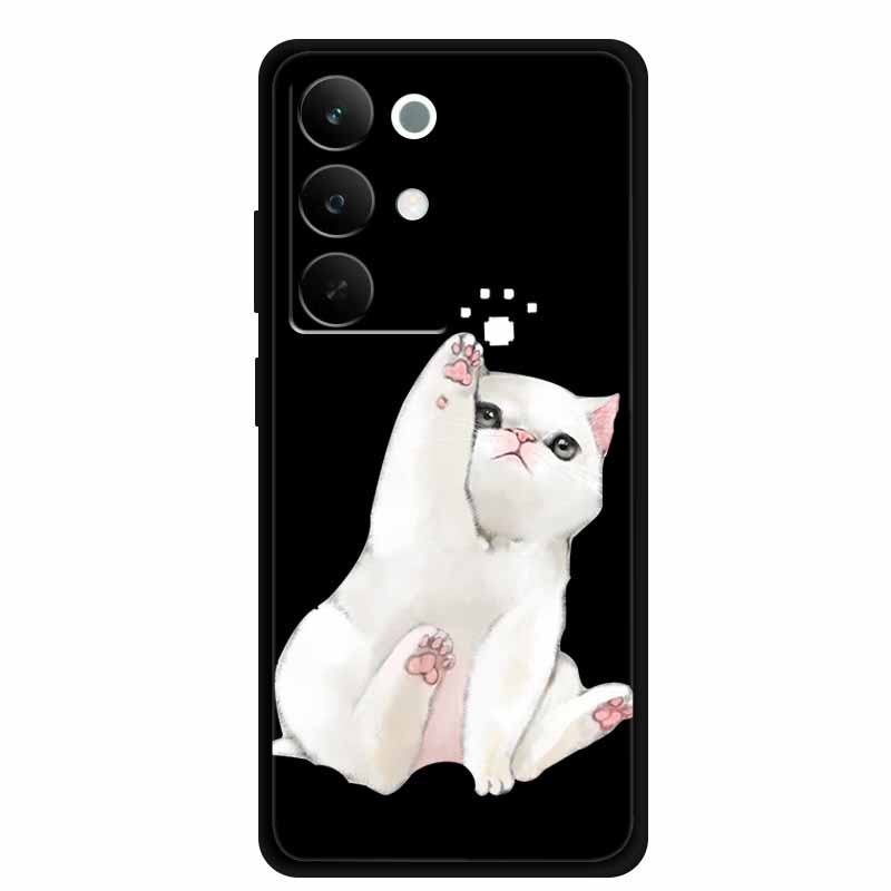 Black Silicone Case For Realme C85 Pro 2025 Case Cartoon Soft TPU Back Cover For Realme C85 5G Phone Case C 85 Pro Coque Funda